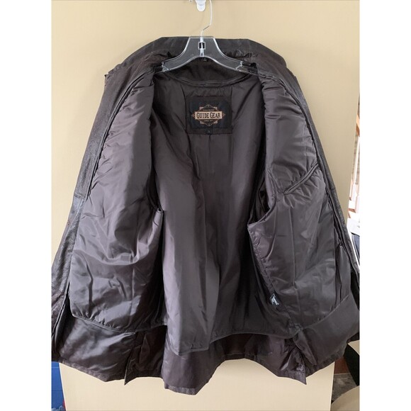Guide Gear Mens Brown Leather Coat DuPont Thermolite Plus Insulation Size Large - Picture 4 of 6